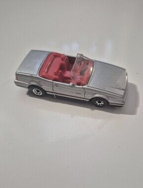 Matchbox 1987 Cadillac Allante IConvertible Vintage Toy Car Silver